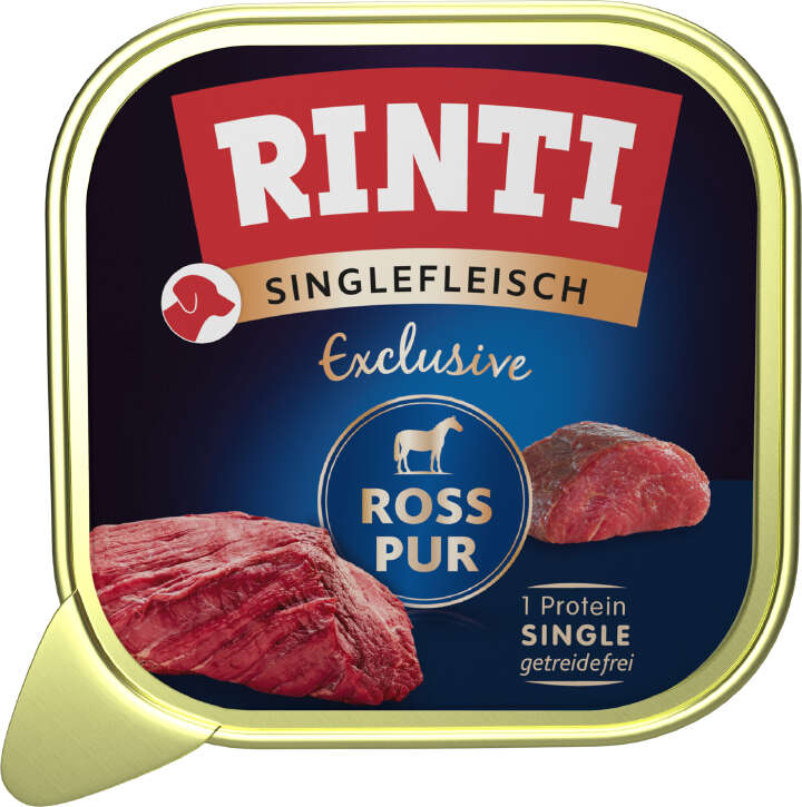 RINTI Hunde-Nassfutter Singlefleisch Exclusive Ross